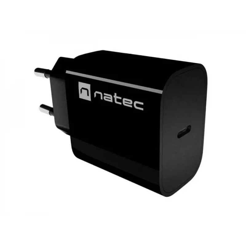NATEC Ribera USB-C Wandladegerät 20W Schwarz