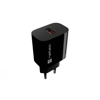 Natec Ribera USB-A Wandladegerät 18W Schwarz