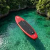 Extralink BLACK FOREST aufblasbares SUP-Board rot 320x81x15 cm Set mit Paddel, Rucksack, Pumpe, Leine, Finne SUP-4025
