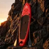 Extralink BLACK FOREST aufblasbares SUP-Board rot 320x81x15 cm Set mit Paddel, Rucksack, Pumpe, Leine, Finne SUP-4025