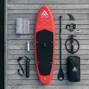 Extralink BLACK FOREST aufblasbares SUP-Board rot 320x81x15 cm Set mit Paddel, Rucksack, Pumpe, Leine, Finne SUP-4025