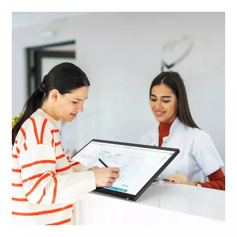 ALOGIC Clarity Fold Touch 27 Zoll 4K UHD IPS Touchscreen Monitor mit Webcam, 65W USB-C PD, Fold Stand