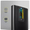 AXAGON EEM2-SD2B Externes Gehäuse 10Gbps M.2 NVMe/SATA SSD mit LED-Anzeige, USB-C, Schwarz