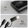 AXAGON EEM2-SD2B Externes Gehäuse 10Gbps M.2 NVMe/SATA SSD mit LED-Anzeige, USB-C, Schwarz