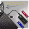 AXAGON EEM2-SD2B Externes Gehäuse 10Gbps M.2 NVMe/SATA SSD mit LED-Anzeige, USB-C, Schwarz