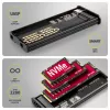 AXAGON EEM2-SD2B Externes Gehäuse 10Gbps M.2 NVMe/SATA SSD mit LED-Anzeige, USB-C, Schwarz