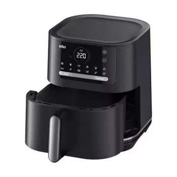 Braun Household 2-in-1 Heißluftfritteuse MultiFry 5 HF 5054I (Schwarz, 2000 W, 6,0 L Korb)