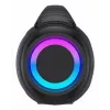 Denver BTG-618 Tragbarer Bluetooth-Party-Lautsprecher 200W mit LED-Leuchten, Schwarz