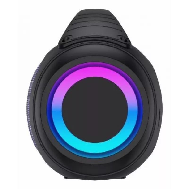 Denver BTG-618 Tragbarer Bluetooth-Party-Lautsprecher 200W mit LED-Leuchten, Schwarz