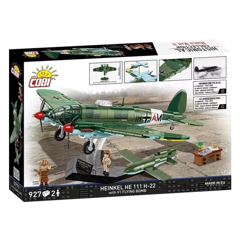 COBI Heinkel HE 111 H-22 mit V1-Flugbombe Bausteine-Set 927 Teile