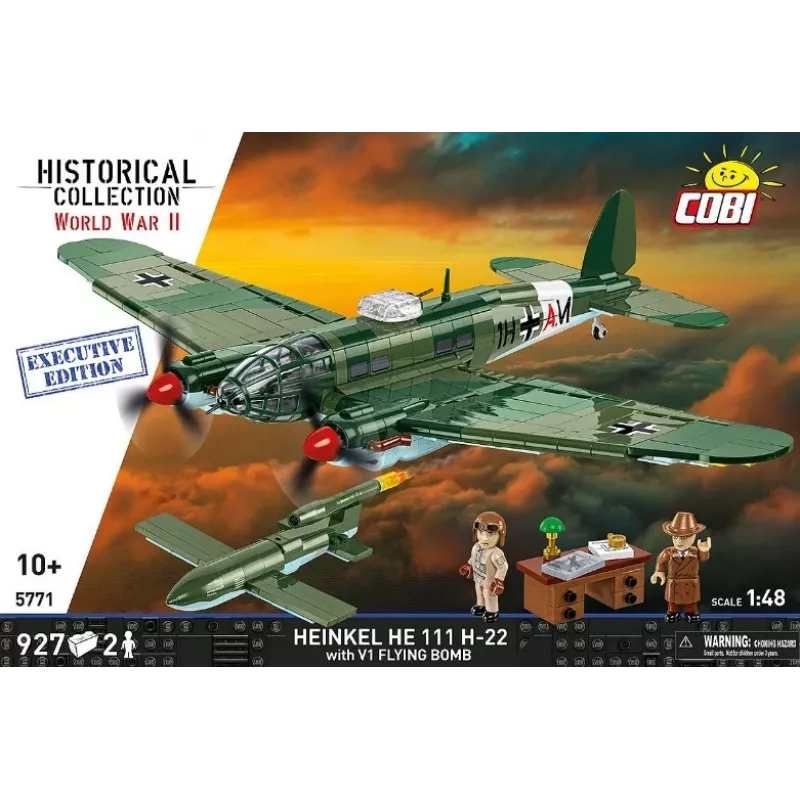COBI Heinkel HE 111 H-22 mit V1-Flugbombe Bausteine-Set 927 Teile