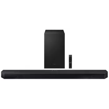 Samsung HW-Q600H 3.1.2 Channel Soundbar mit kabellosem Subwoofer, Dolby Atmos, DTS:X, Bluetooth, Schwarz