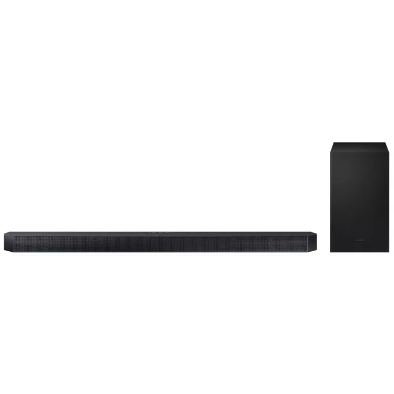 Samsung HW-Q600H 3.1.2 Channel Soundbar mit kabellosem Subwoofer, Dolby Atmos, DTS:X, Bluetooth, Schwarz