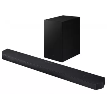 Samsung HW-Q600H 3.1.2 Channel Soundbar mit kabellosem Subwoofer, Dolby Atmos, DTS:X, Bluetooth, Schwarz