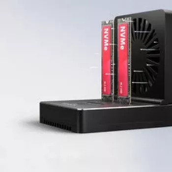AXAGON ADSA-M2C22 Docking Station, Dual-SSD-Clone-Funktion, USB-C 3.2 20 Gbit/s