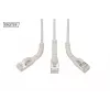 DIGITUS CAT 6A F-FTP Angled Patch Cable, Copper, 1,5 m, Grey, 10 Stück