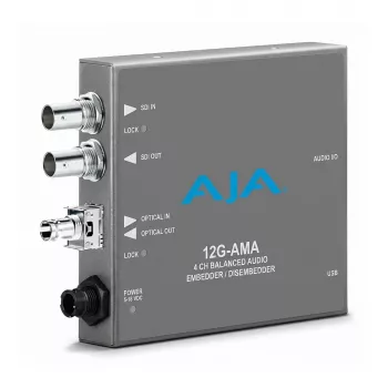 AJA 12G-AMA-R 12G-SDI Analog Audio Embedder/Disembedder mit 4-Kanal XLR