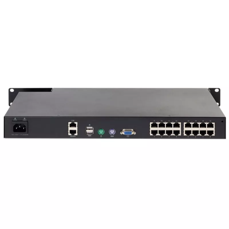 APC KVM1116R KVM Switch - 1 lokaler Benutzer, 16 Ports, VGA, USB, 1U Rackmontage