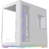 Krux Atron White Mid-Tower PC-Gehäuse mit gehärtetem Glas
