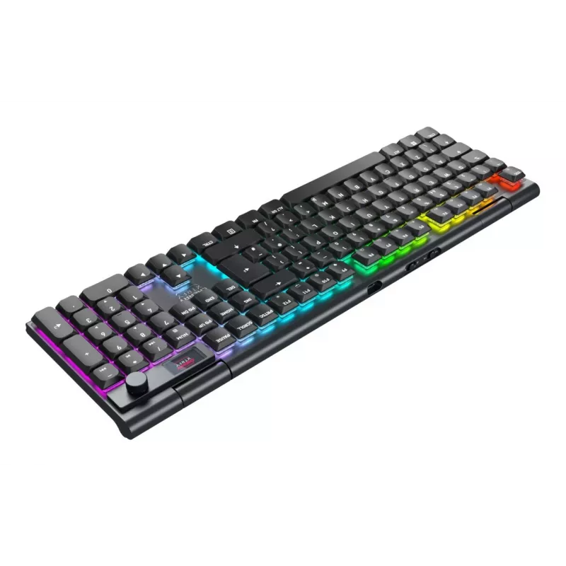 CHERRY XTRFY MX 10.1 Wireless Full-Size Mechanical Gaming Keyboard, Tri-Mode (USB-C, 2,4 GHz, Bluetooth 5.1), Cherry MX RGB Red Switches, Per-Key RGB, QWERTY, Schwarz