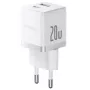 Baseus Palm 65W GaN5 USB-C Fast Charger Weiß