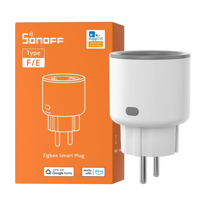 SONOFF S60ZBTPF Zigbee Smart Plug mit Energieüberwachung, 15A, 3600W, US-Typ