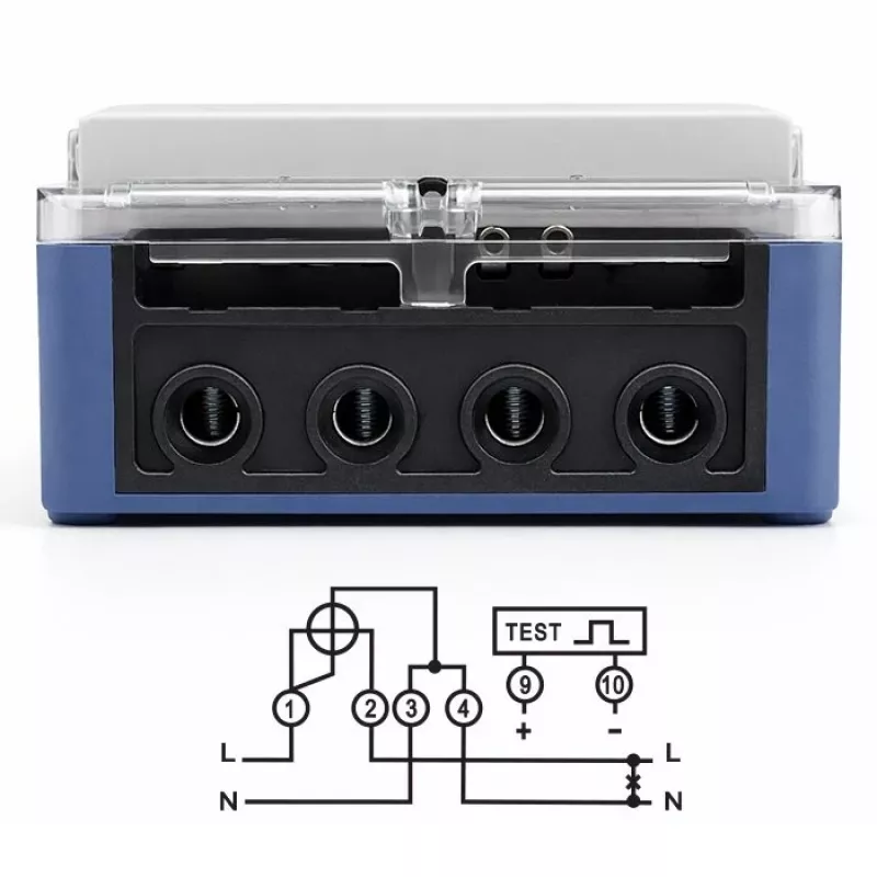Qoltec Single Phase Electronic Energy Meter 230V 5(60)A LCD