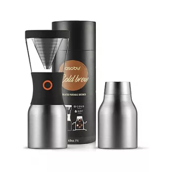 ASOBU KB900 Silver Cold Brew Coffee Maker 1,2L Borosilikatglas