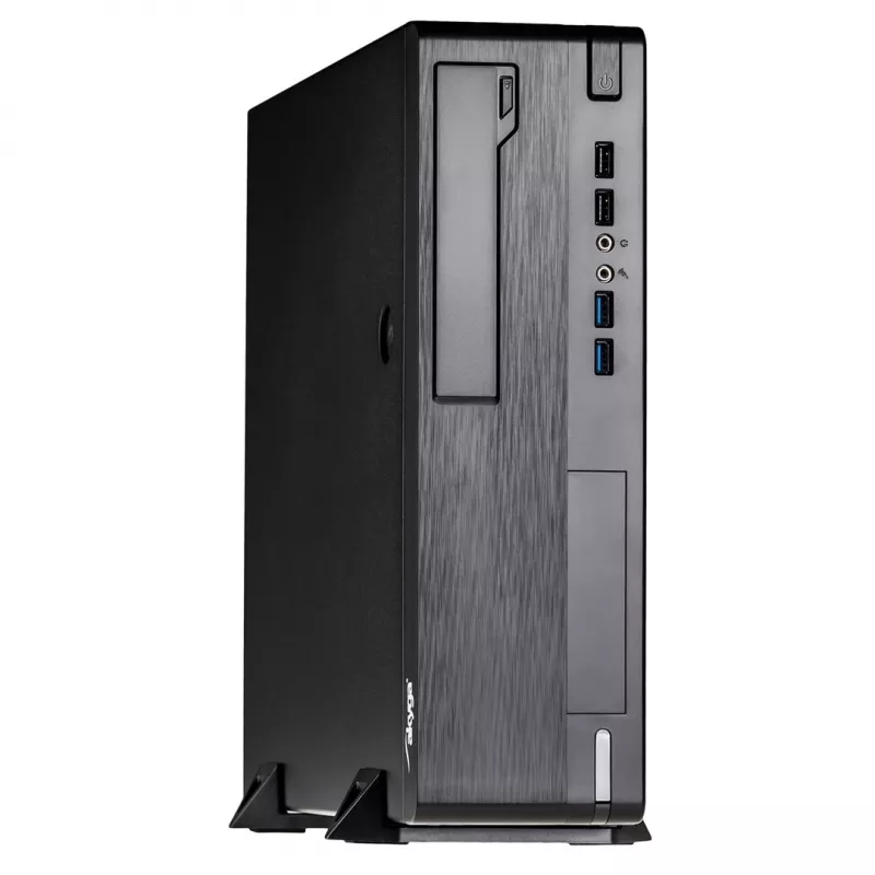 Akyga AK-502-02BK Midi-Tower-Computergehäuse Schwarz