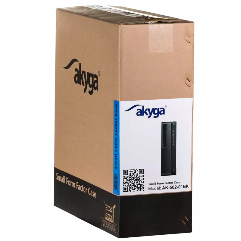 Akyga AK-502-02BK Midi-Tower-Computergehäuse Schwarz