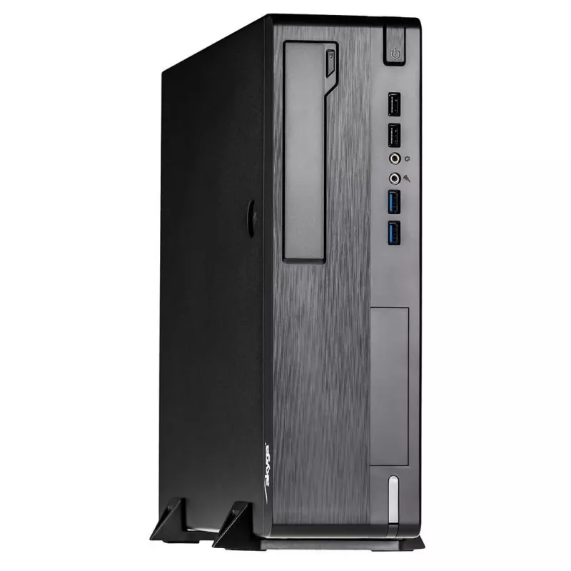 Akyga AK-502-02BK Midi-Tower-Computergehäuse Schwarz