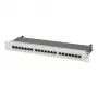 EFB Elektronik 19 inch 1U 24-Port Patch Panel, unbestückt, grau (RAL 7035)