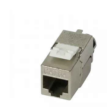 Synergy21 Keystone Modul RJ45 CAT6A 500MHz Slim-line mit Kabelklemme