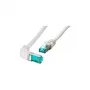 EFB-Elektronik RJ45 Patchkabel Cat.6A S/FTP LSZH 1x90° Grau 2m