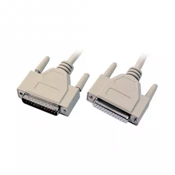 EFB-Elektronik Serielles Datenkabel 1:1, 2x D-Sub 25, Stecker-Buchse, 2,0 m, beige