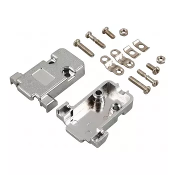 EFB E-DH09 Metallisierte D-Sub Haube für DB9, Grau