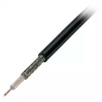 EFB Elektronik RG174 U Koaxialkabel, 50 Ohm, Schwarz
