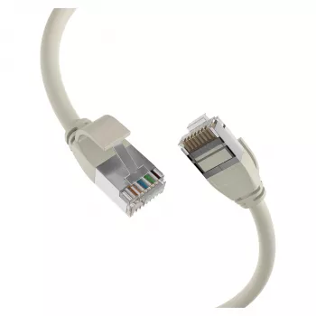 EFB Elektronik RJ45 Patchkabel Cat.6A U/FTP TPE 4mm Ultraflex Grau 2m