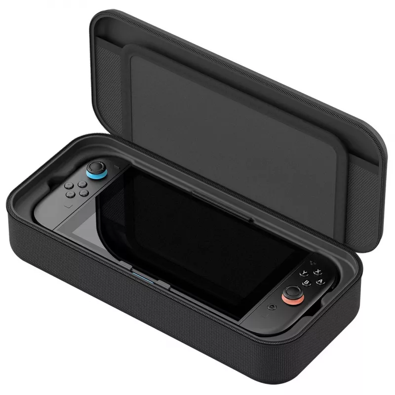 Venom Charging Case für Nintendo Switch 2 - Hartschalen-Tragetasche mit 10.000 mAh Powerbank, Schwarz
