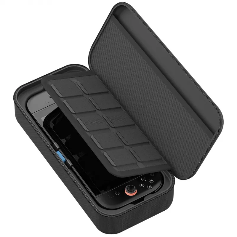 Venom Charging Case für Nintendo Switch 2 - Hartschalen-Tragetasche mit 10.000 mAh Powerbank, Schwarz