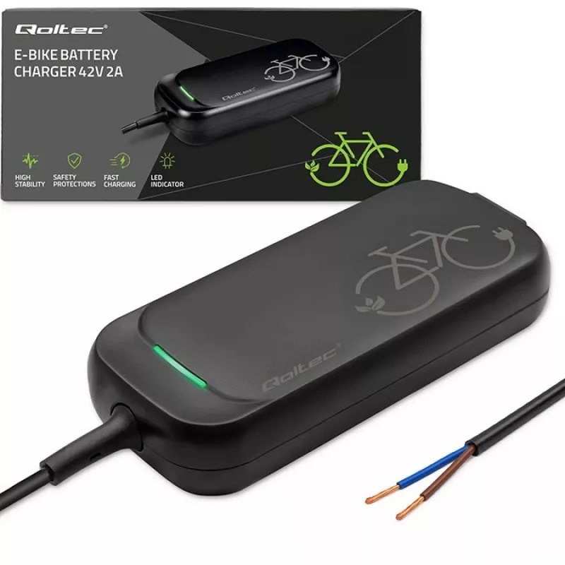 Qoltec E-Bike Charger 36V 42V 2A ohne Stecker