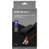Qoltec 52665 Automatisches Batterieladegerät für AGM GEL STD Batterien, 24V 2A 48W, LED-Anzeige, 1,8m Kabel