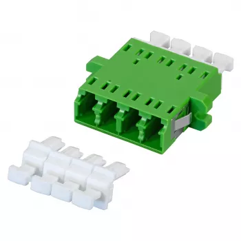 EFB Elektronik LC/APC Simplex Singlemode Glasfaserkupplung, grün