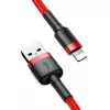 Baseus CALKLF-C09 USB-A auf Lightning Kabel 2 m Rot