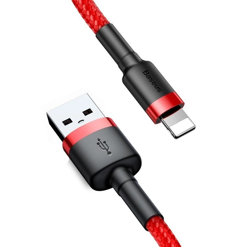Baseus CALKLF-C09 USB-A auf Lightning Kabel 2 m Rot