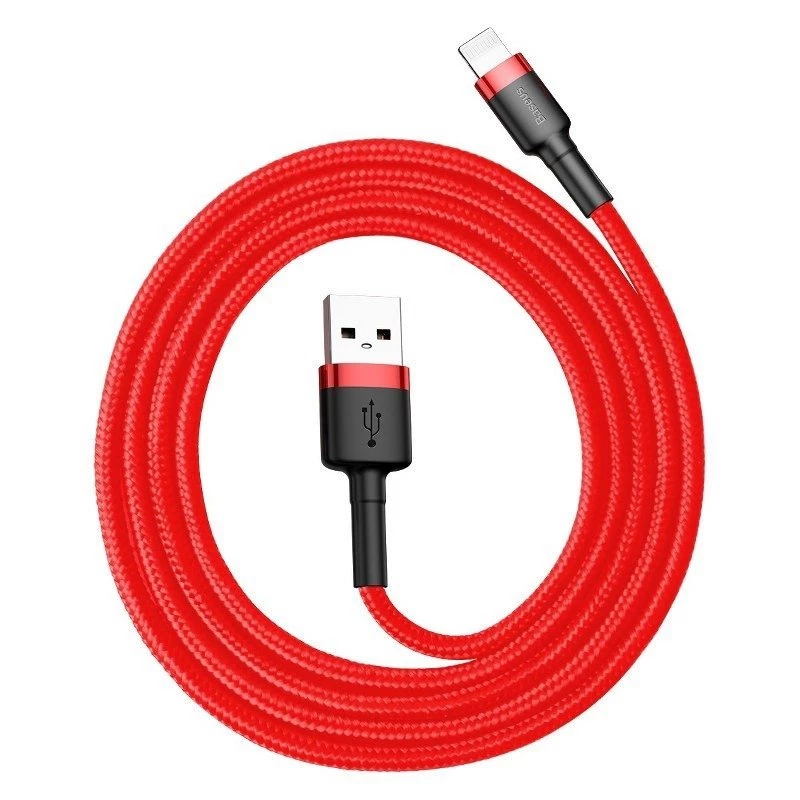 Baseus CALKLF-C09 USB-A auf Lightning Kabel 2 m Rot