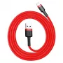 Baseus CALKLF-C09 USB-A auf Lightning Kabel 2 m Rot