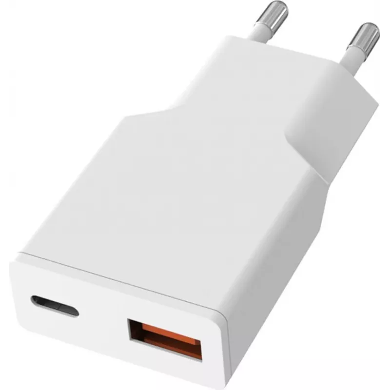 VALUE USB-Wandladegerät, EU-Stecker, 2x USB (A+C), 20W