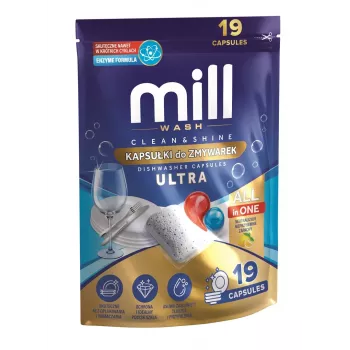 MADONIS MILL CLEAN&SHINE Ultra Geschirrspül-Tabs, 19 Stück, 3K.D