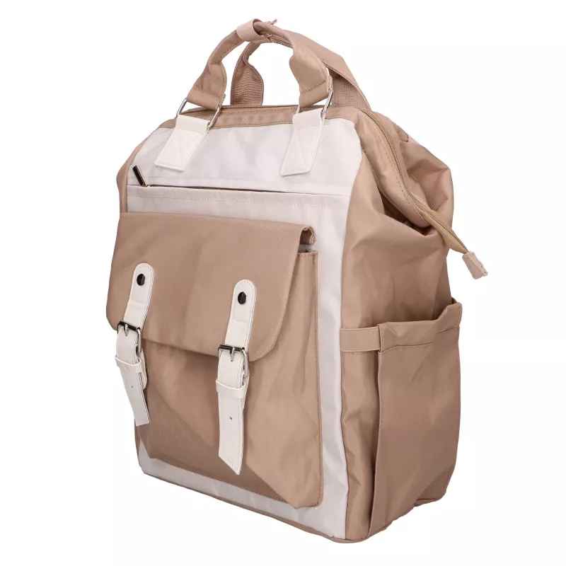 Black Forest KM02 Beige Cabin Travel Backpack 40x30x15 cm + Toiletry Bag